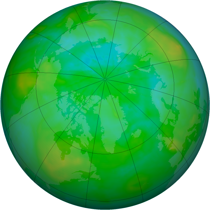 Arctic ozone map for 28 July 2014